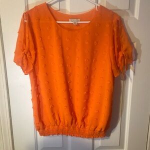 Cato Vibrant Orange Blouse